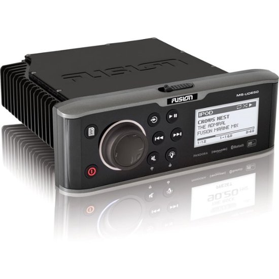 Fusion 2.7" Builtin Bluetooth Marine InDash Deck Black MSUD650 Best Buy