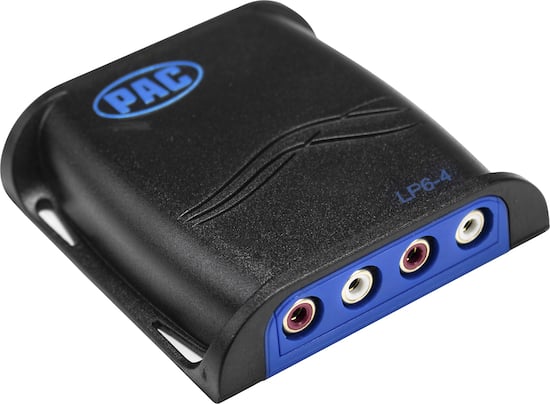 Pac 4 Channel Audio Line Output Converter For Adding Amplifier S Black