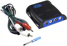 Angle. PAC - LocPRO 4-Channel Line Output Converter - Black/Blue.