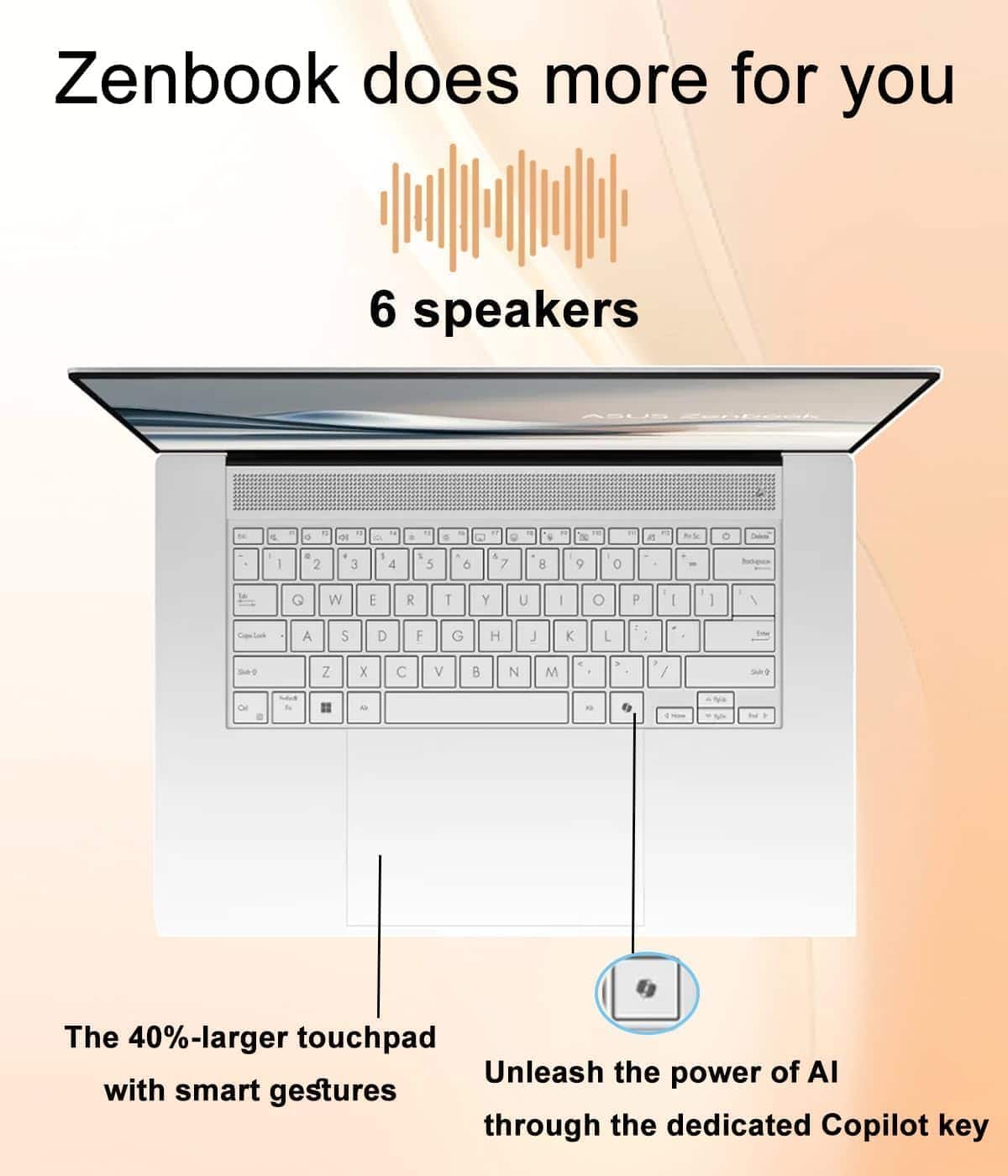 ASUS Zenbook S 16 Laptop 16” 3K OLED Touchscreen Copilot+ PC AMD