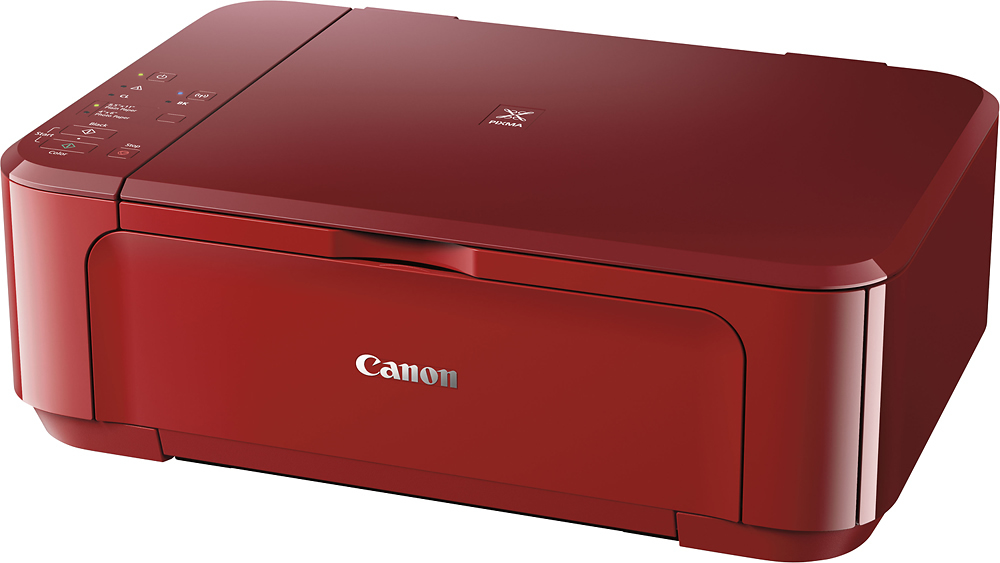 Angle View: Canon - PIXMA MG3620 Wireless All-In-One Inkjet Printer - Red