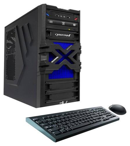 CybertronPC - Patriot-HBX Desktop - AMD A4-Series - 16GB Memory - 1TB + 8GB Hybrid Hard Drive - Blue-Front_Standard 