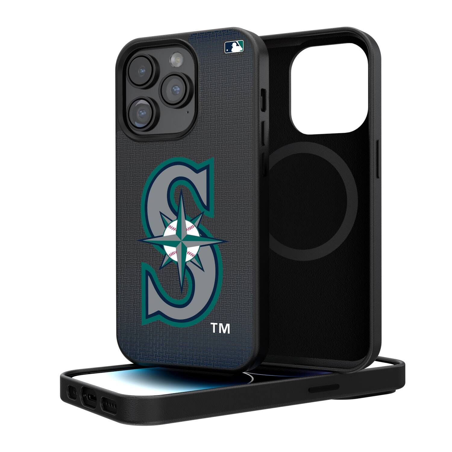 Keyscaper - MLB - Seattle Mariners Linen Logo iPhone Magnetic Bump Case - 15 Plus - Black price history on PriceWatchPro
