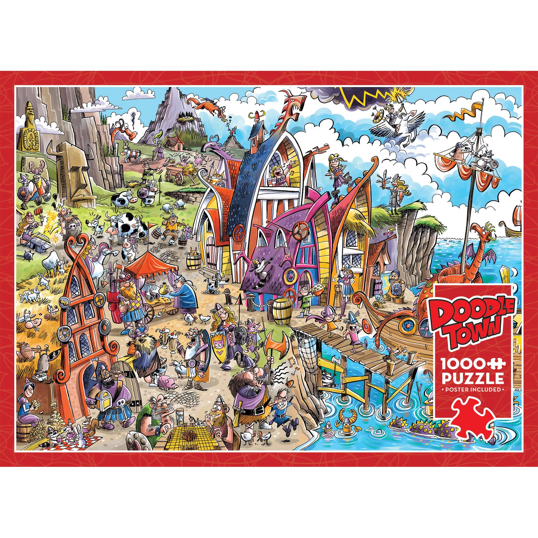 DOOM TOWN 1000+ PUZZLE POSTER INCLUDED