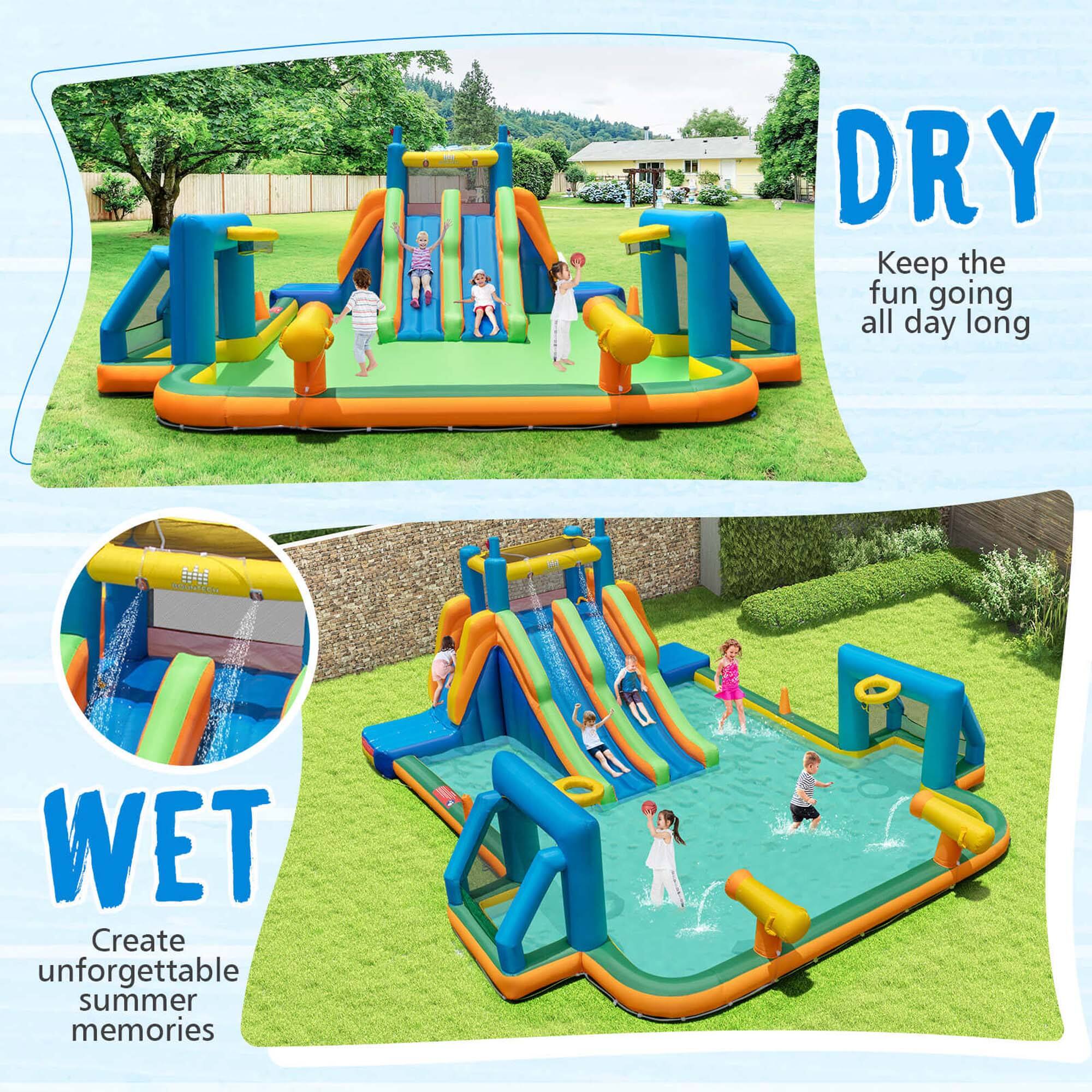 DRY  
Keep the fun going all day long  

WET  
Create unforgettable summer memories