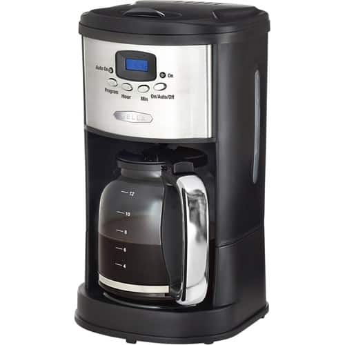Front Standard. Bella - 12 Cup Programmable Coffee Maker - Polished Stainless Steel.