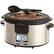 Front Standard. Bella - 13722 Programmable Slow Cooker with Locking Lid & Serving Spoon, 6-Quart - Black, Stainless Steel.