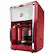 Front Standard. Bella - Dots Collection 12 Cup Manual Coffee Maker - Red.