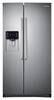 Samsung - 24.5 Cu. Ft. Side-by-Side Refrigerator with Thru-the-Door Ice and Water - Stainless-Steel-Front_Standard