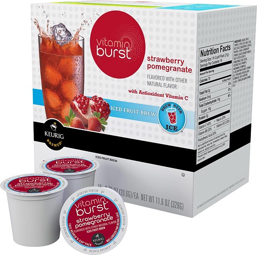  Keurig - Vitamin Burst Strawberry Pomegranate Iced Fruit Brew K-Cups (16-Pack)