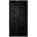 Front. Samsung - 22.3 Cu. Ft. Counter Depth Side-by-Side Refrigerator with In-Door Ice Maker - Black.