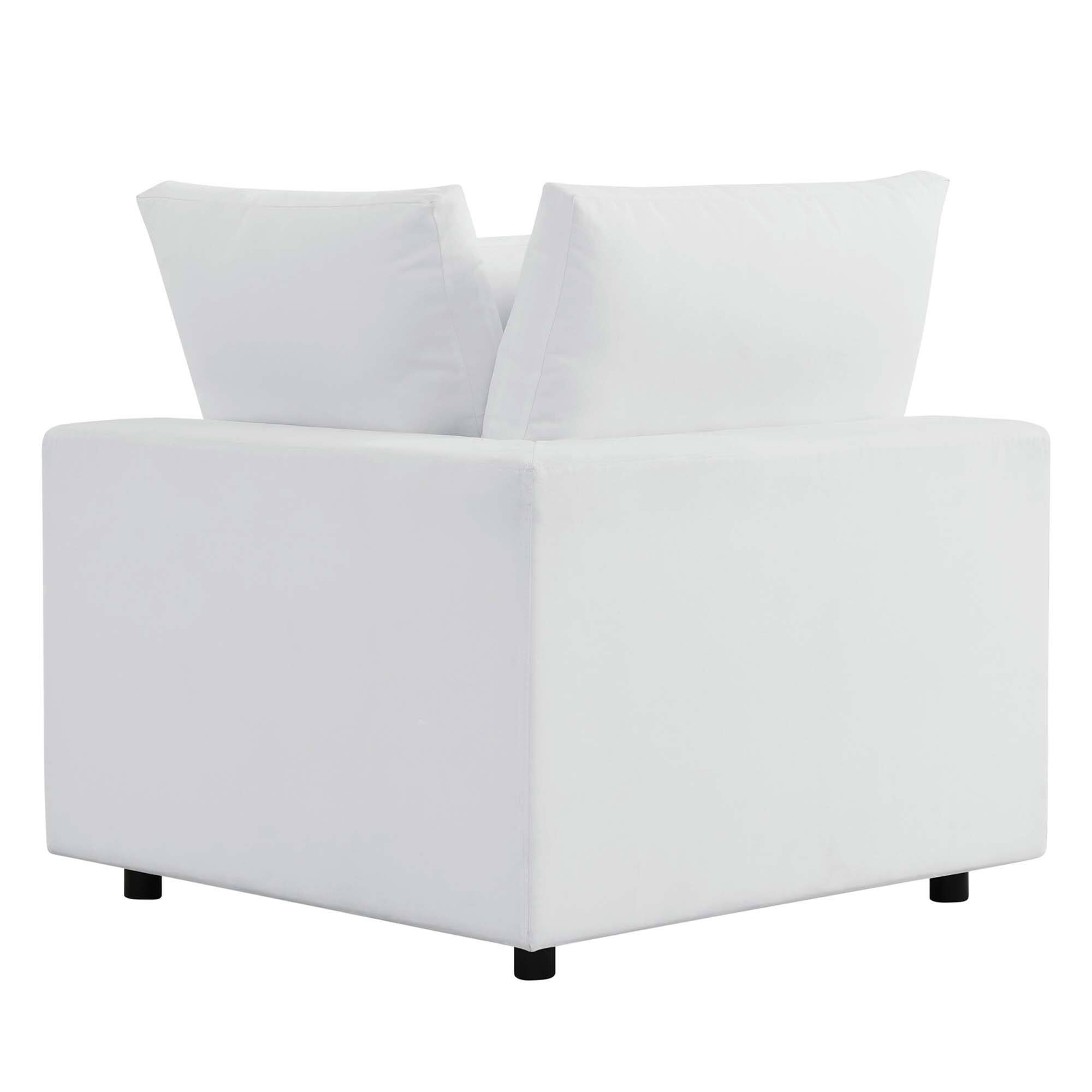 Alt View 2. Modway - Commix Sunbrella® Outdoor Patio Corner Chair by Modway - White.