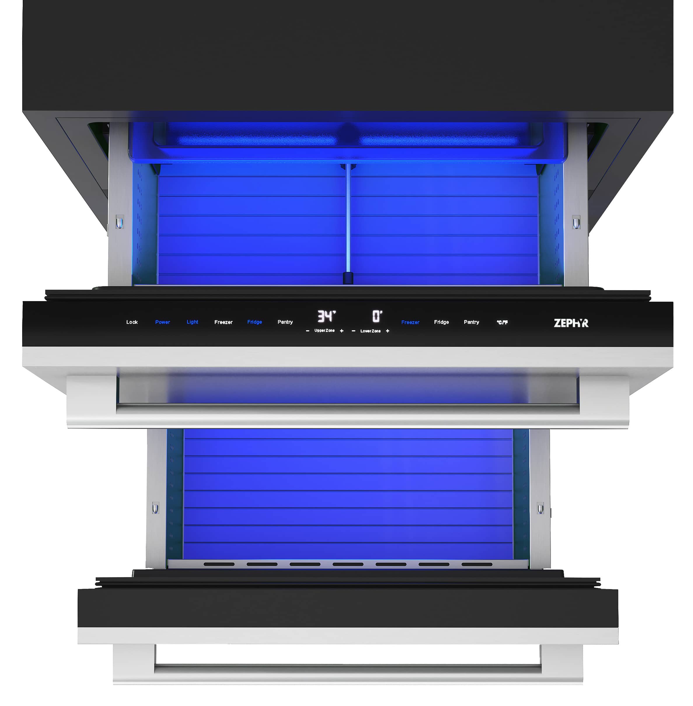 Zephyr Presrv 24 in. 3.9 Cu. Ft. Dual Zone Refrigerator