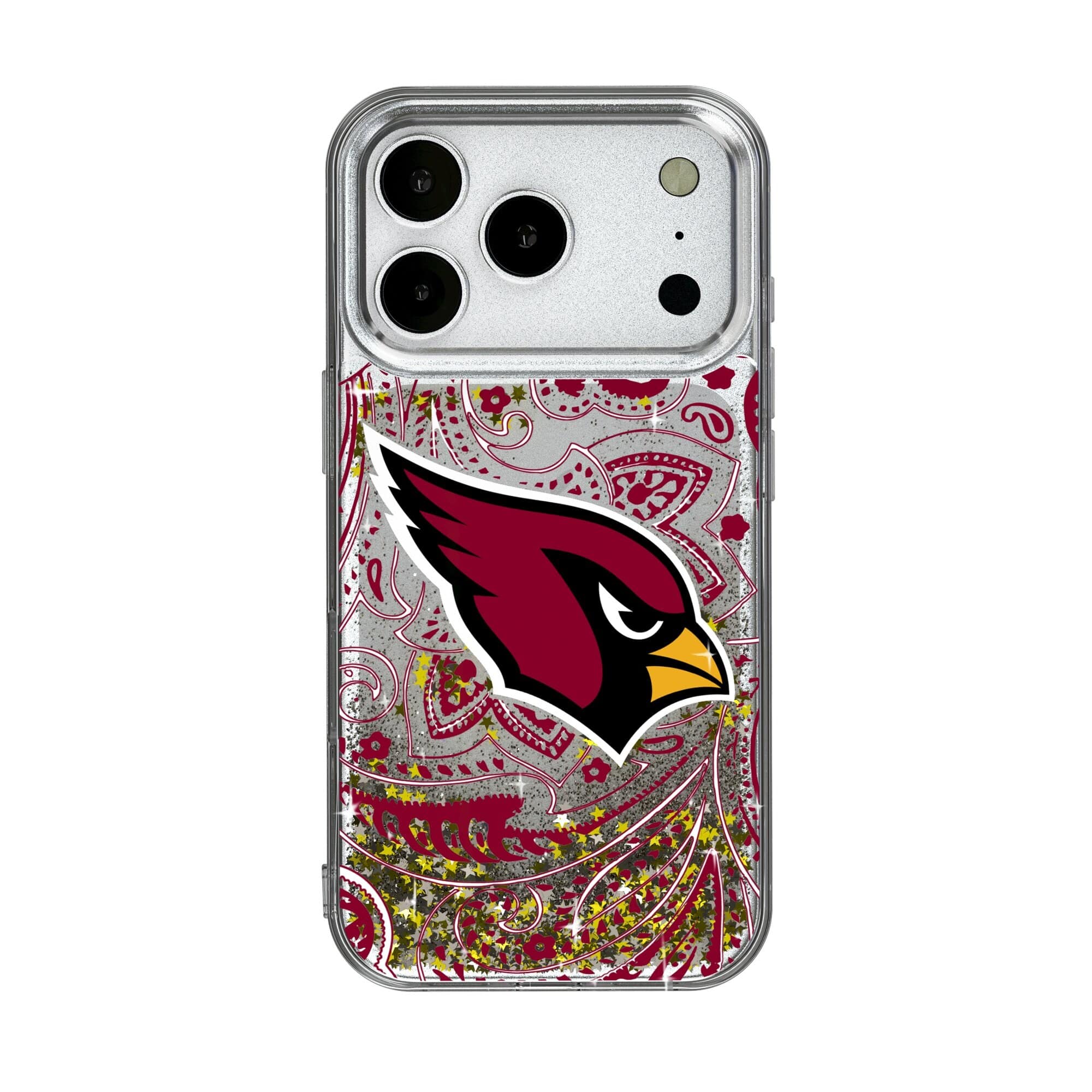 Keyscaper - NFL - Arizona Cardinals iPhone Paisley Design Glitter Case - 17 Pro Max - Multicolor price history on PriceWatchPro
