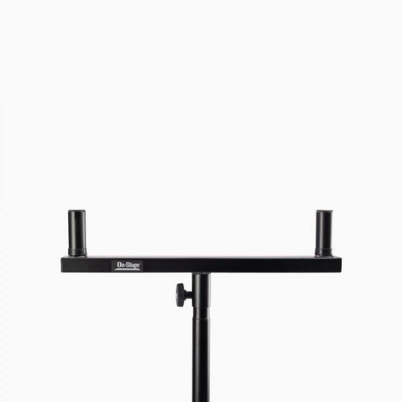 Left. On Stage Stands - On-Stage SS7920 Dual Mount Speaker Bracket,Black - Black.