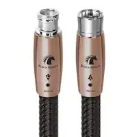 AudioQuest - Black Beauty XLR > XLR 3.3' Analog Audio Interconnect Cable - Black on Black - Front_Zoom