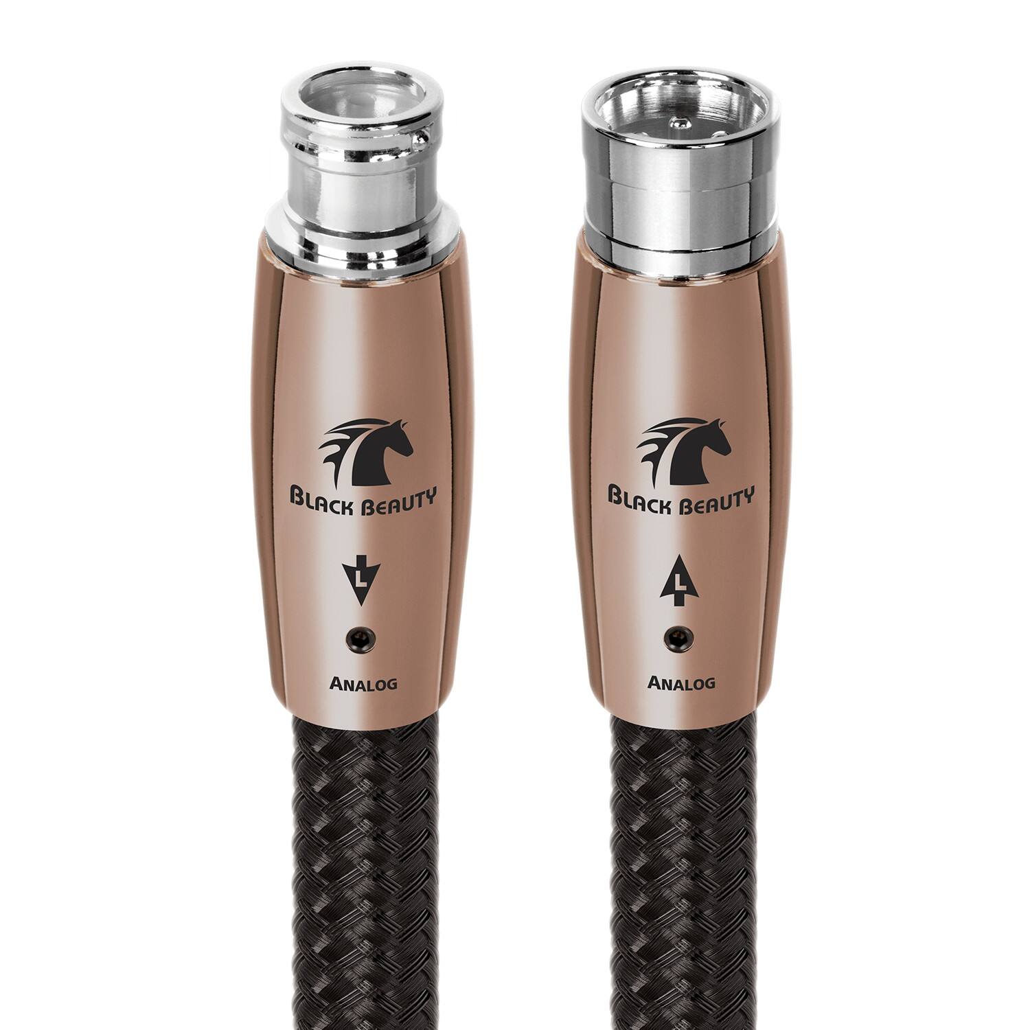 AudioQuest - Black Beauty XLR > XLR 3.3' Analog Audio Interconnect Cable - Black on Black