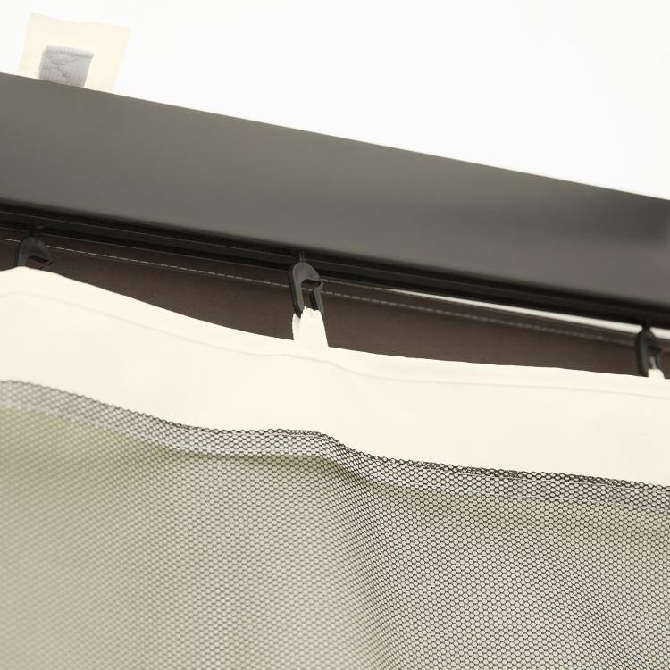 Alt View 7. PULUZ - Replacement Mesh Sidewall Netting for 9.8' x 13.1' Gazebos and Canopy Tents with Zippers, (Sidewall Only) - Cream.