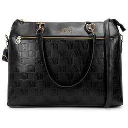 Badgley Mischka - Madalyn Vegan Leather Weekender Duffel Bag - Black