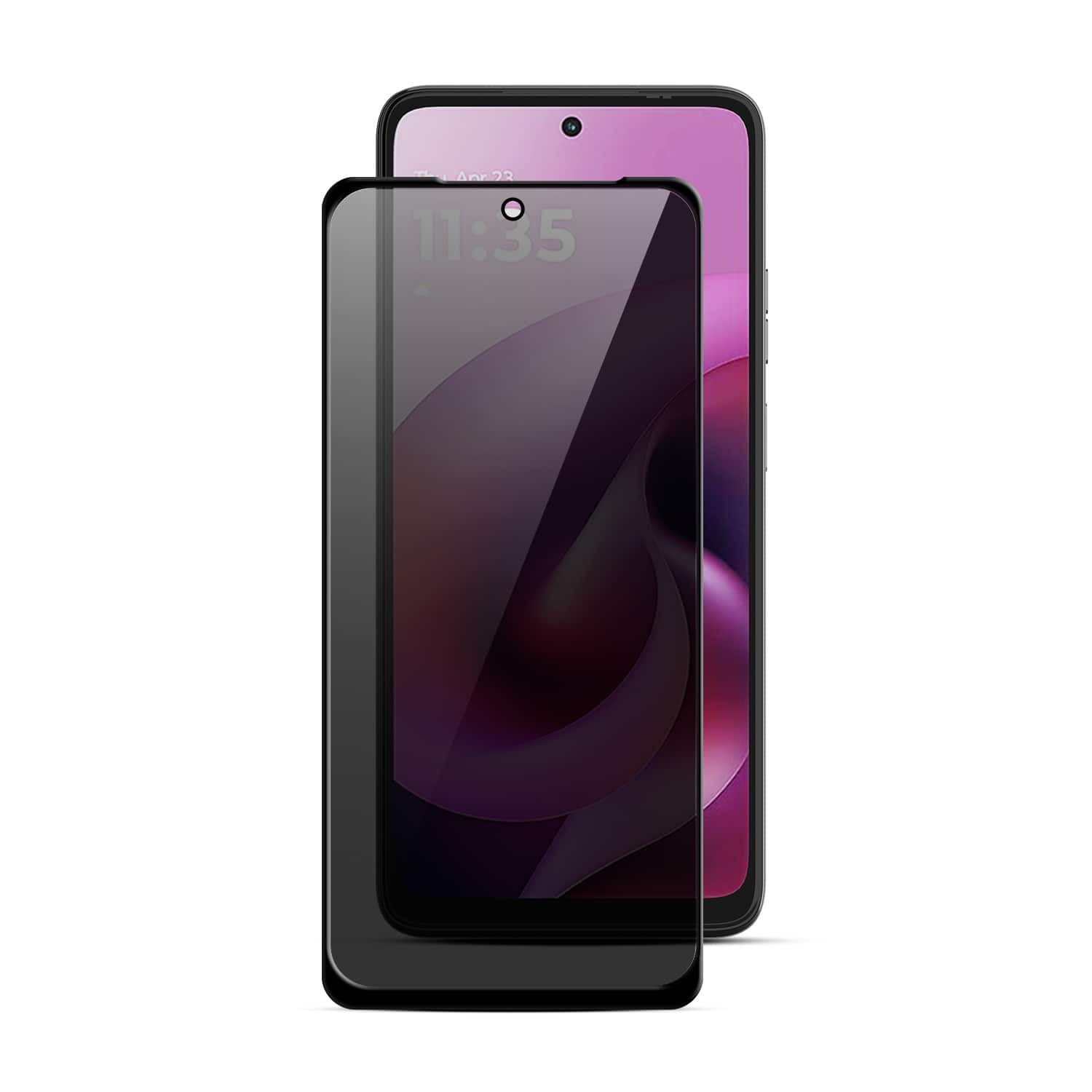 BASELINE - Privacy Full Coverage Tempered Glass Screen Protector for Motorola Moto G 5G (2026) / Moto G 5G (2025) - Black