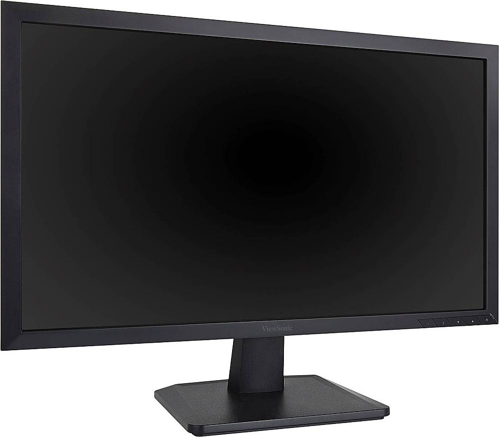Angle View: ViewSonic - 23.6" LED HD Monitor (DVI, DisplayPort, VGA) - Black