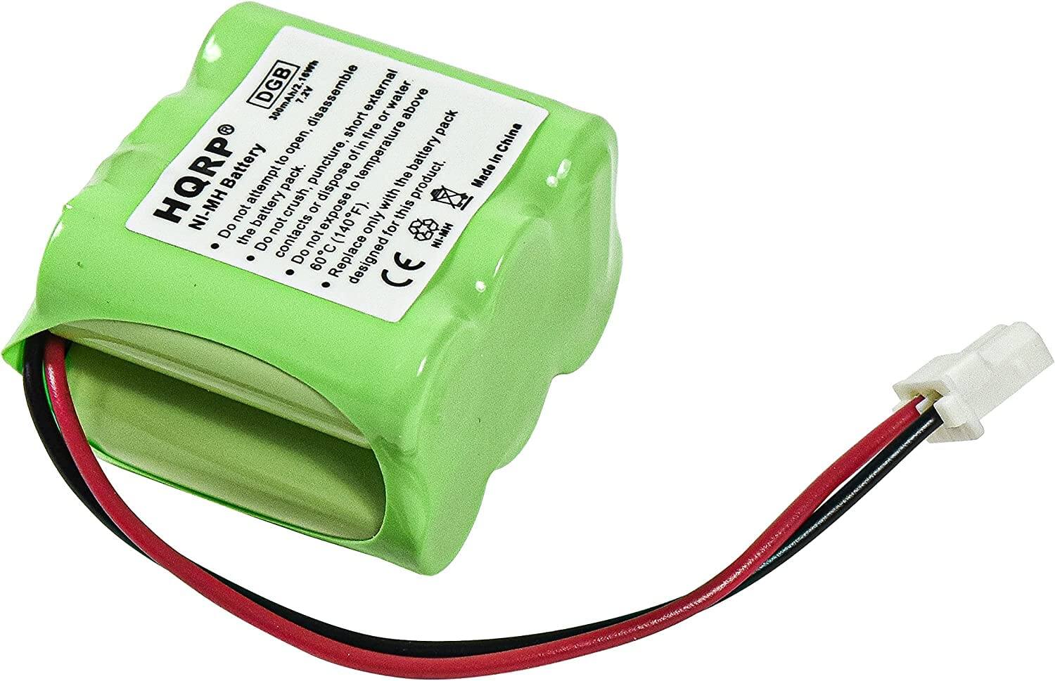 16Wh DGB 300mAh/2.1 VS. disassemble external water above OL pack short fire China open, of temperature in battery In Battery to puncture HQRP NI-MH not attempt battery not pack. crush, or dispose expose (140F). to only with for this the product. Made Do the contacts not NI-MH Do Do 60C Replace designed CE