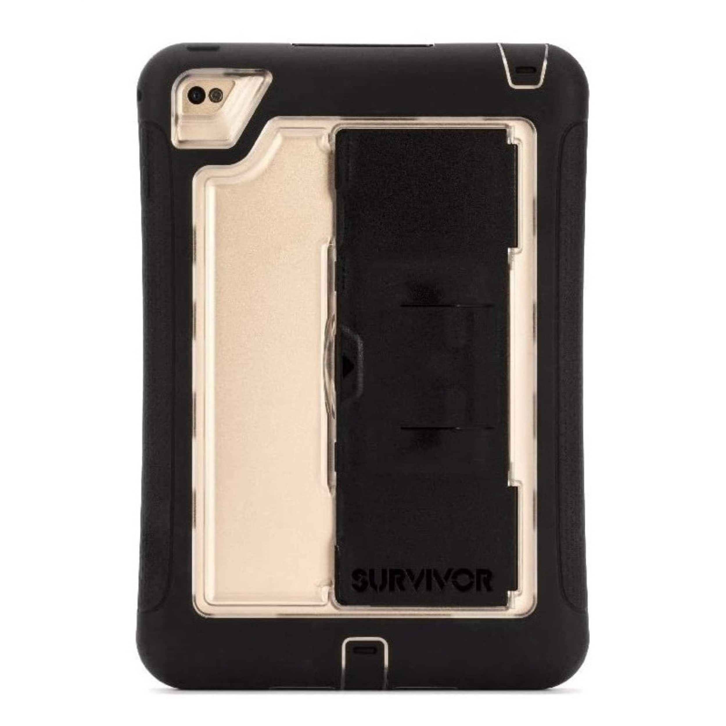 Griffin Technology - Griffin Survivor Rugged Case for Apple iPad Mini 4 (A1538, A1550) - Black/Clear