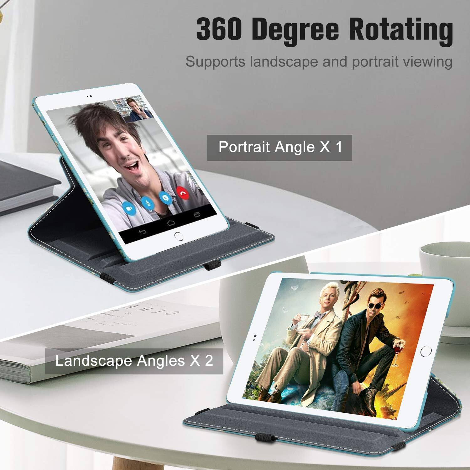 360 Degree Rotating  
Supports landscape and portrait viewing  

Portrait Angle X 1  

Landscape Angles X 2