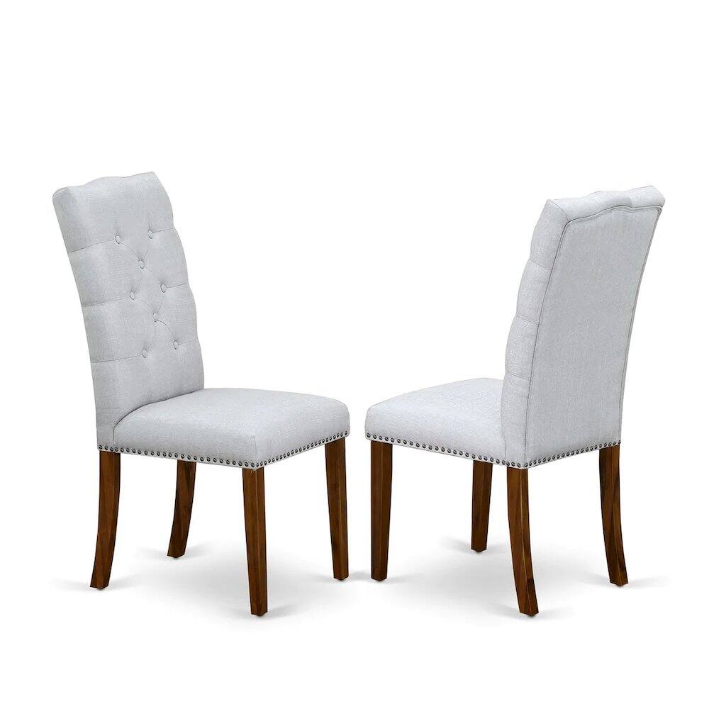 Front. East West Furniture - Dining Room Set Natural - Brown.