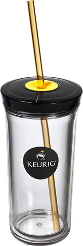 Keurig Whirley Brew Over Ice Tumbler Cup 16oz BPA Free with 2 Flexible  Straws