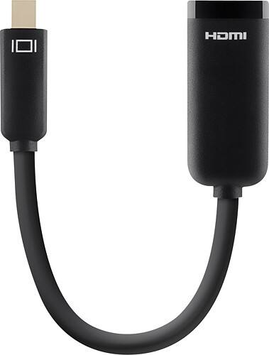 Belkin - Mini DisplayPort 8' HDMI Cable and Adapter - Black-Front_Standard