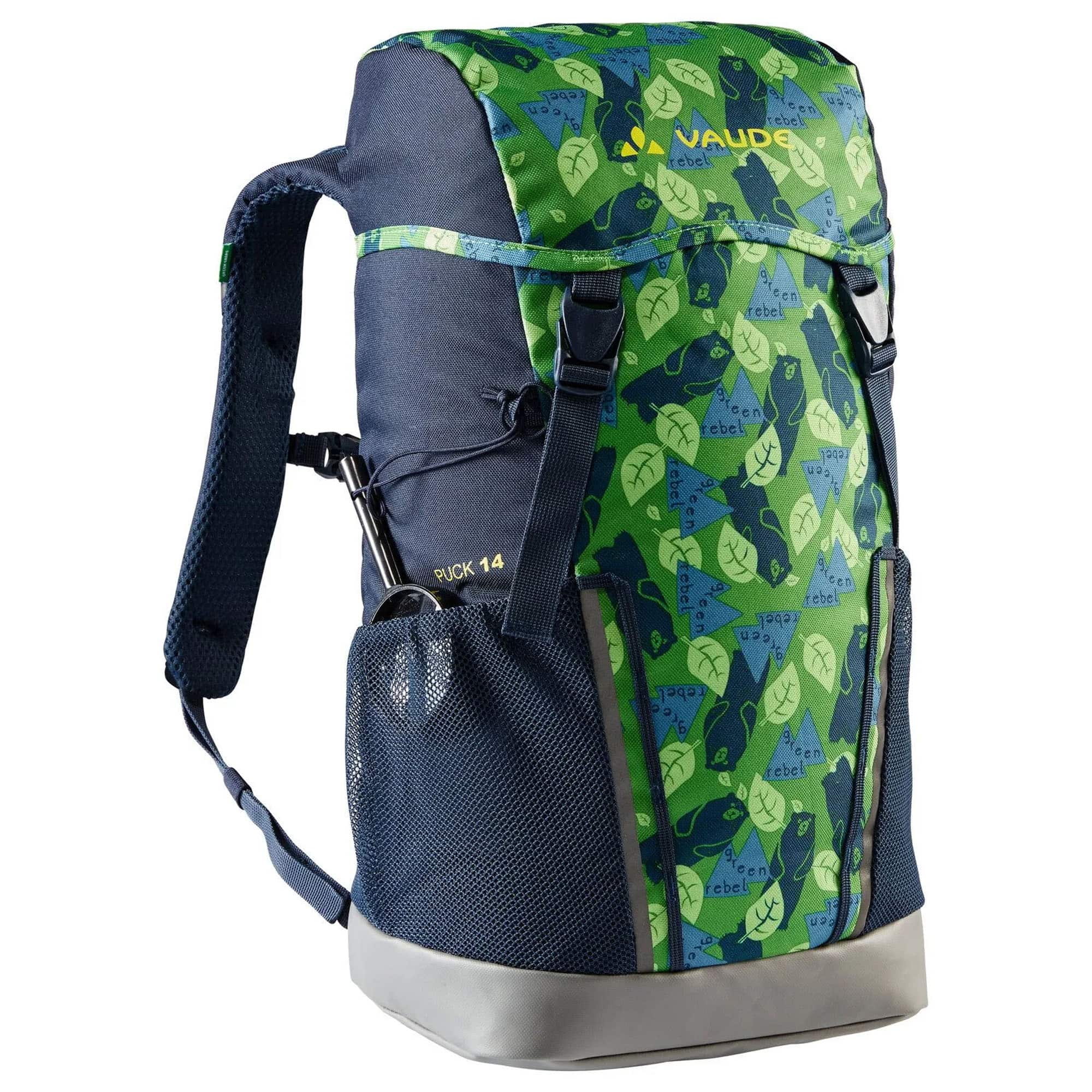 VAUDE - Puck 14 Children's Backpack - Parrot Green/Eclipse