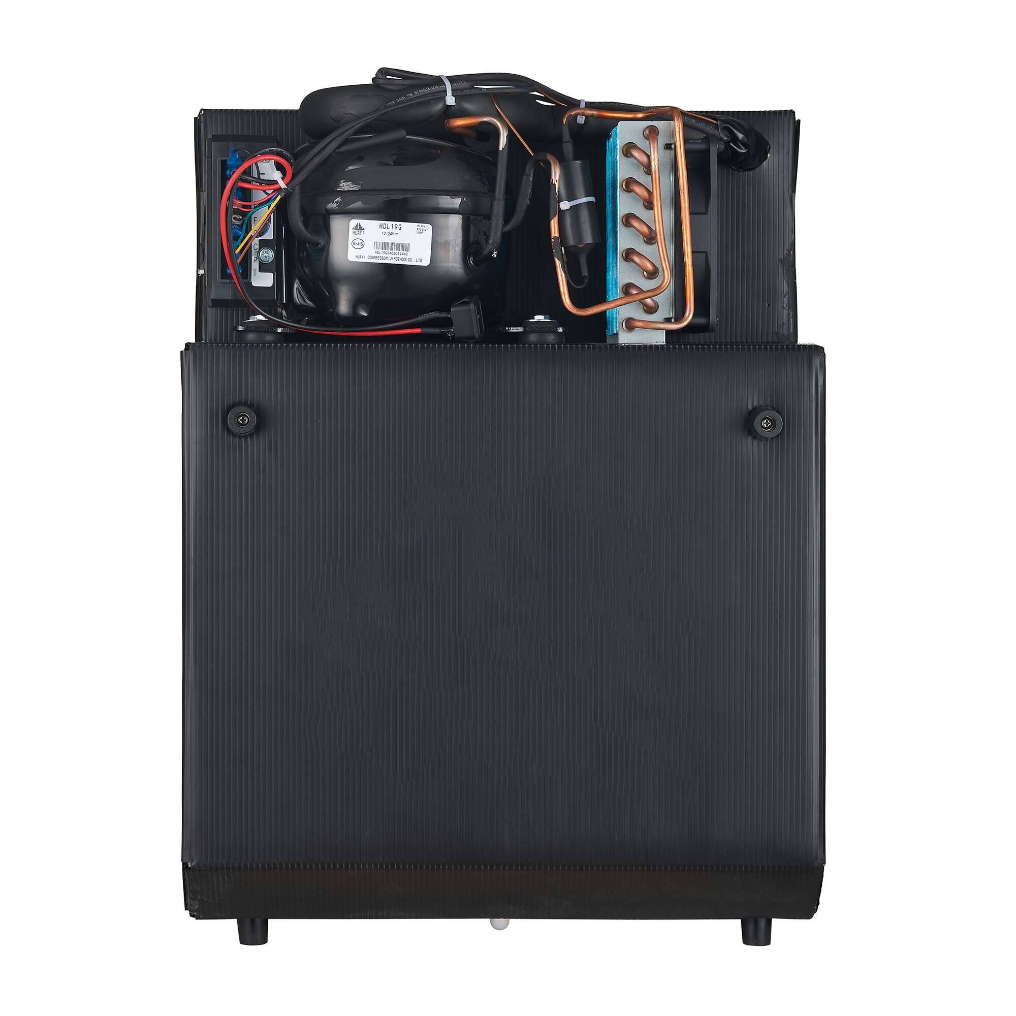 Alt View 10. Equator - Equator 1.6cf 12V DC RV Marine Offgrid Convertible Refrigerator Freezer Mini Fridge/Freezer Reversible 110V - Silver.