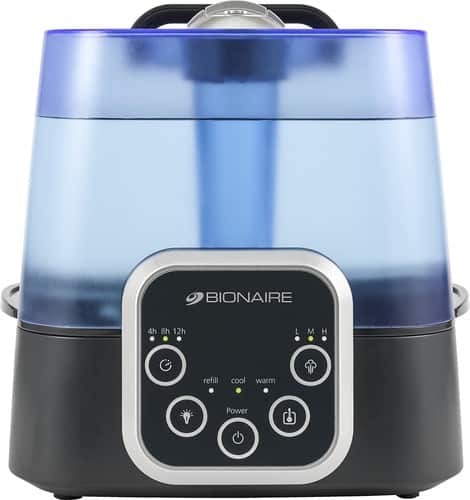  Bionaire - Ultrasonic 2 Gal. Warm or Cool Mist Humidifier - Black/Blue