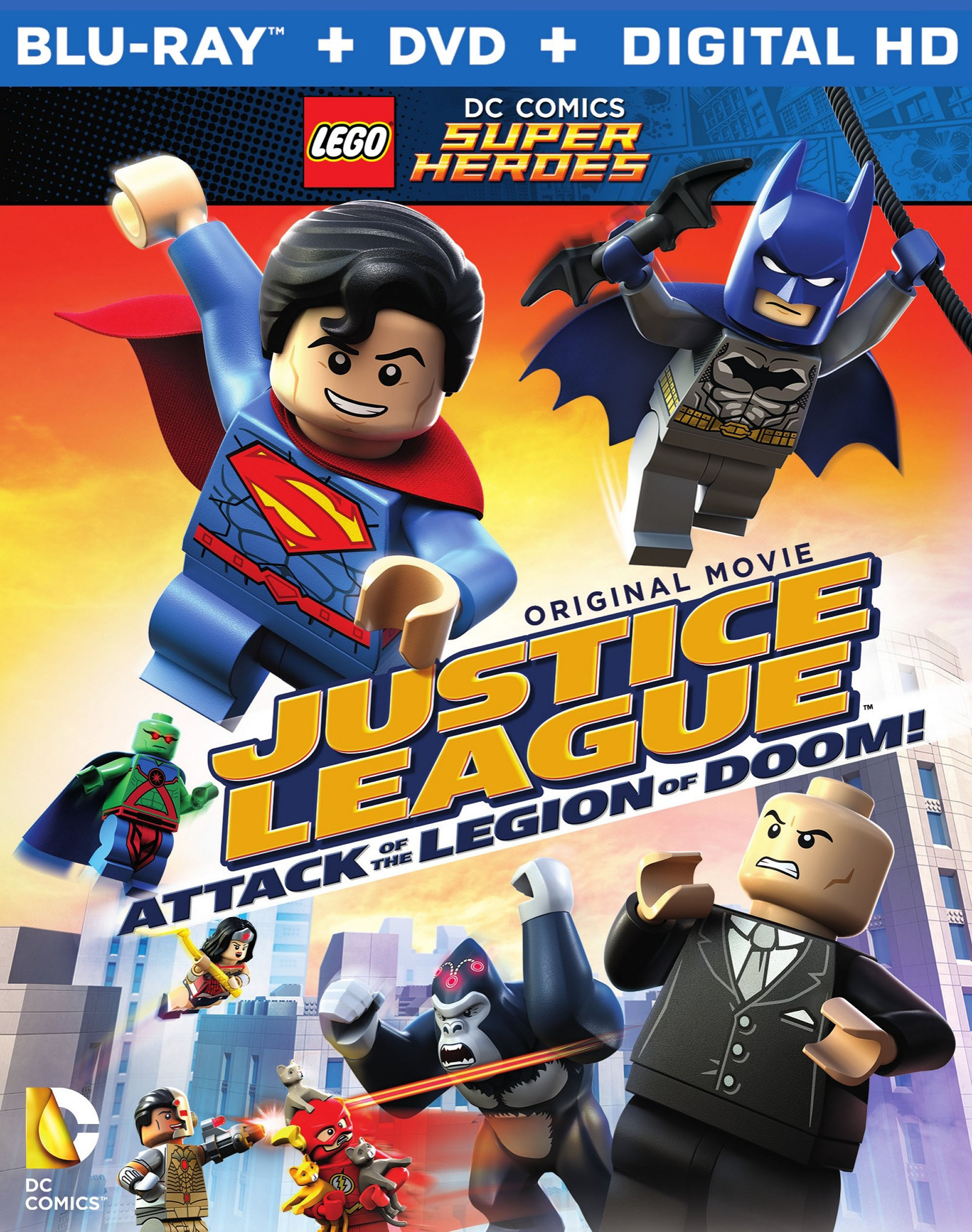 talsmand psykologi justere LEGO DC Comics Super Heroes: Justice League Attack of the Legion of Doom  [Blu-ray/DVD] - Best Buy