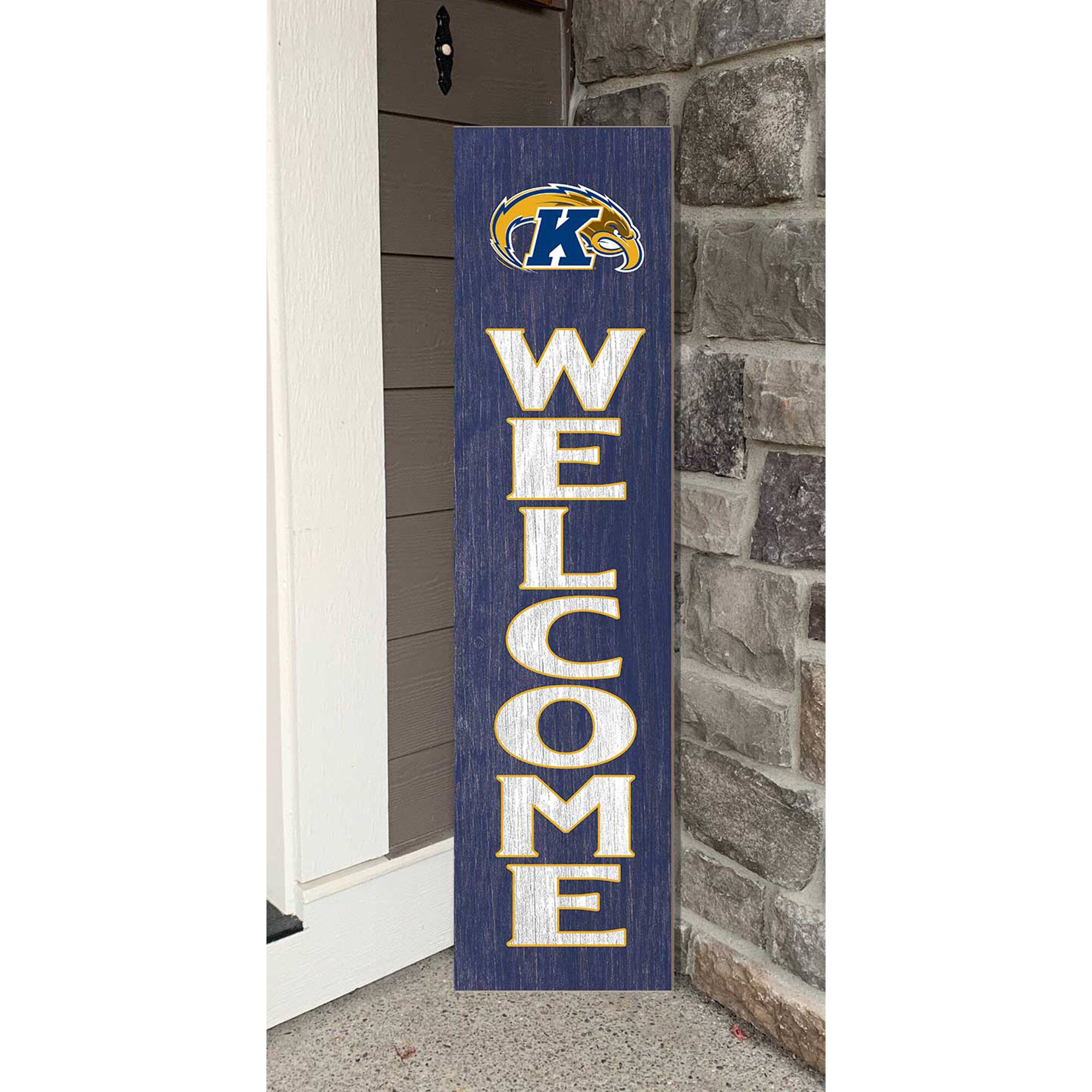 Alt View 1. Jardine - Kent State Golden Flashes 12'' x 48'' Welcome Leaner - Blue.