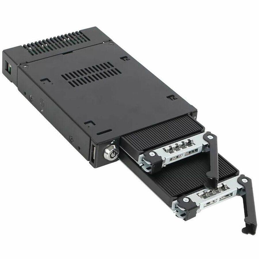 Alt View 4. Icy Dock - Icy Dock ToughArmor MB834TP-B Drive Bay Adapter PCI Express NVMe - 1 x SSD Supported - Metal.