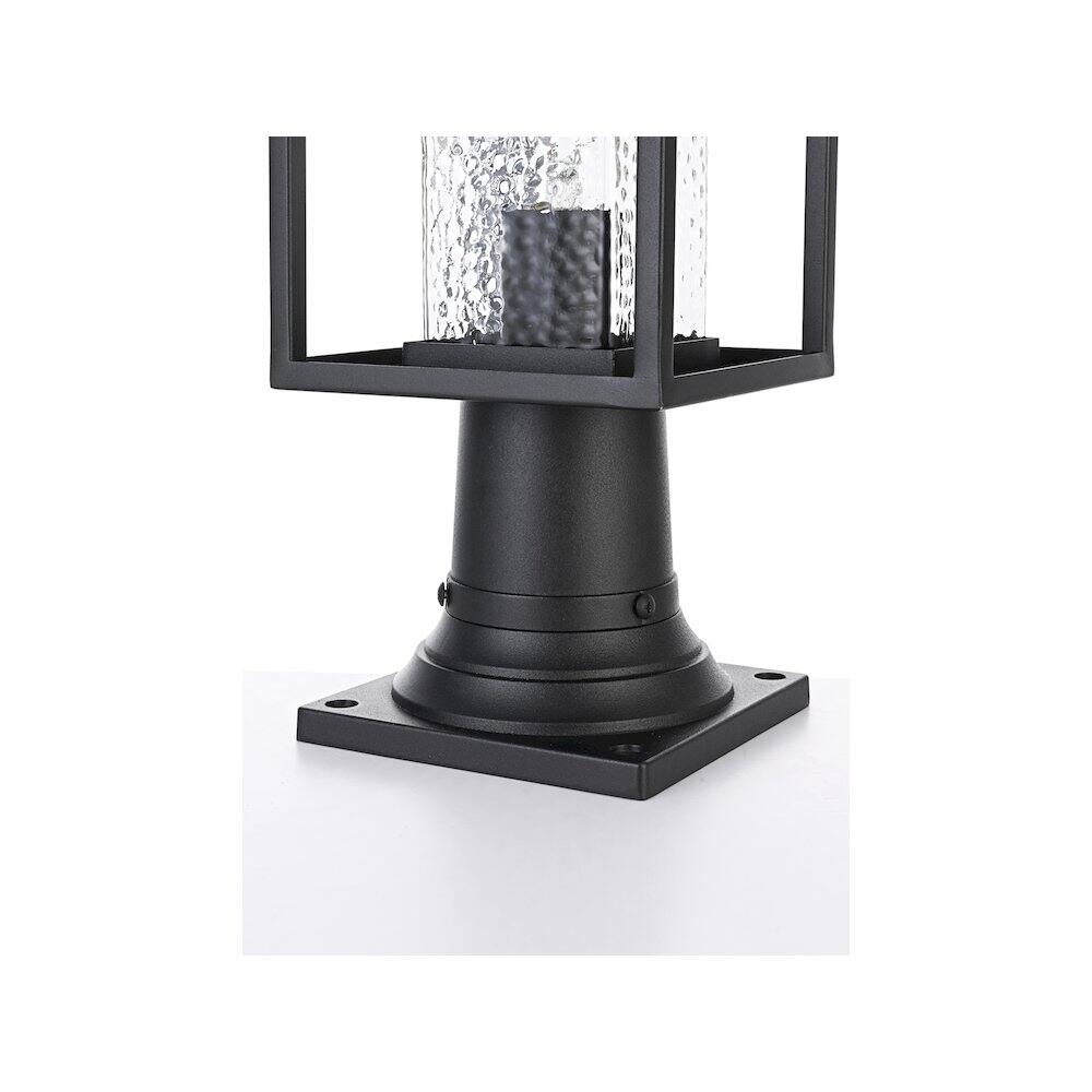Alt View 1. Elegant Lighting - Philip 7 inch Outdoor Pendant in Black - Black.