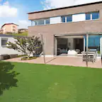 Front. Famapy - Artificial Grass Rug 10x6.5ft Fake Turf Lawn Carpet with 1" Pile Height for Indoor Outdoor Balcony Patio Garden Pets - Green.