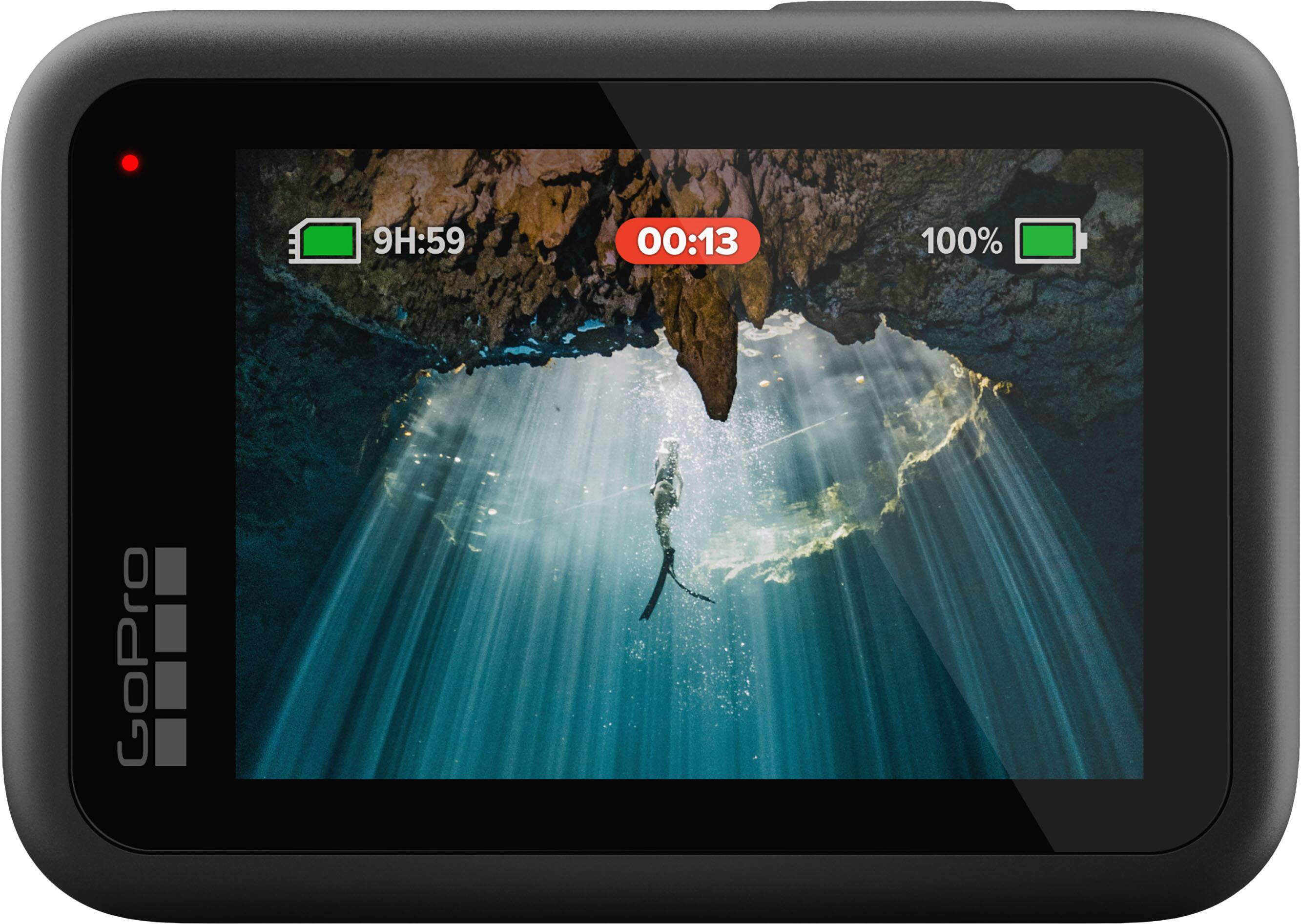 The text on the image reads: 9H:59 00:13 100% GoPro.
