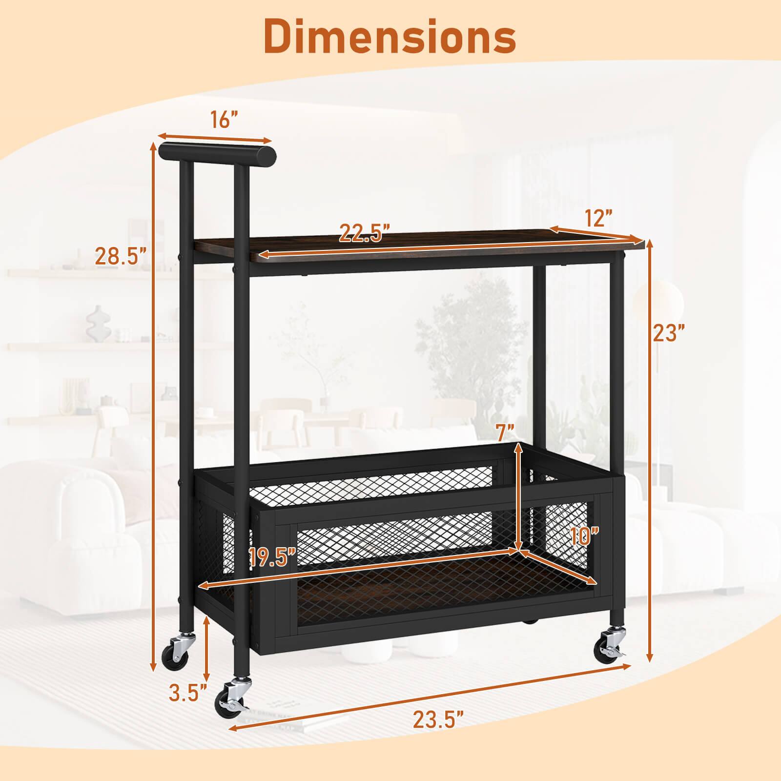 Dimensions: 16" x 28.5" x 22.5" x 12" x 23" x 7" x 19.5" x 10" x 3.5" x 23.5"