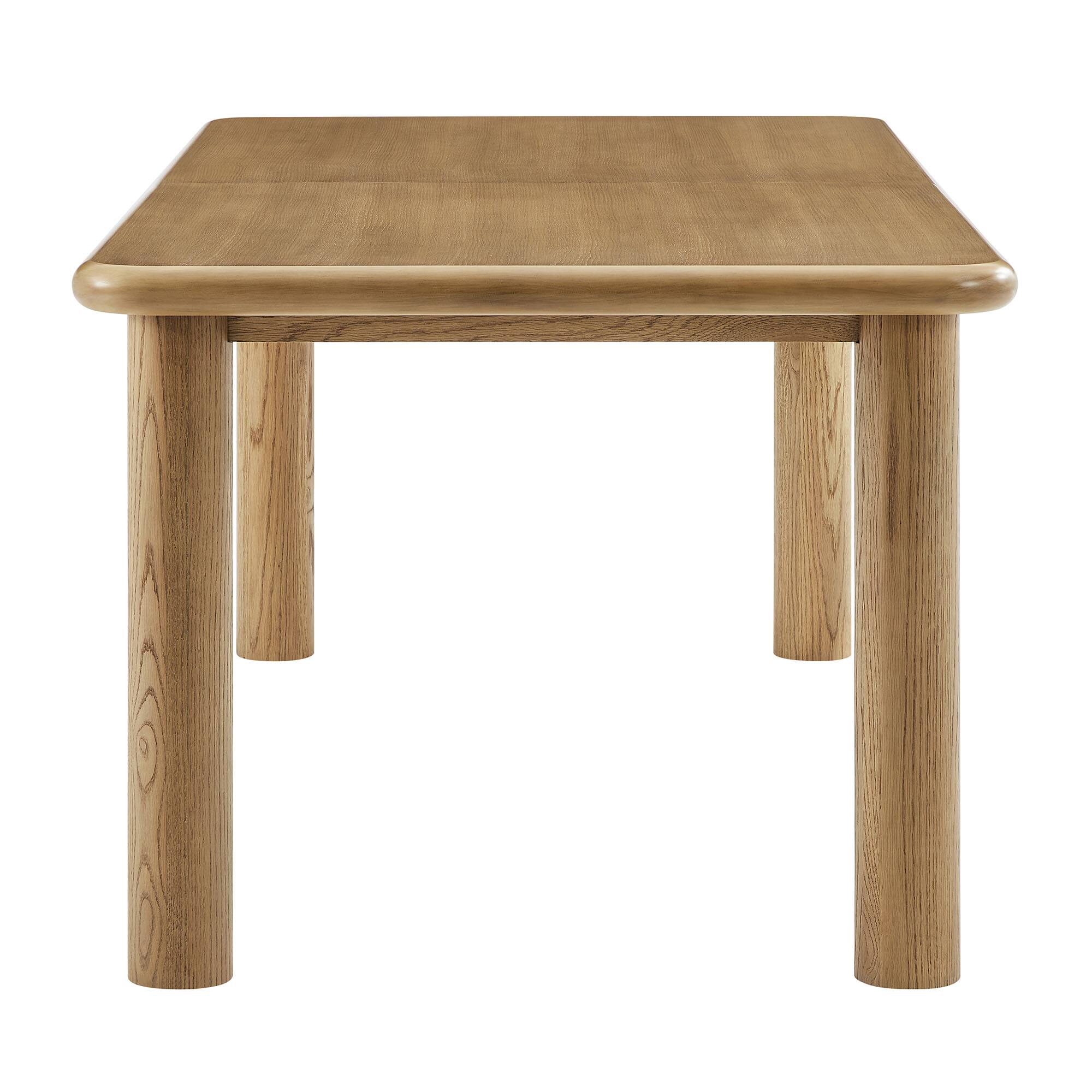 Back. Modway - Alvia 86"–105" Extendable Rectangular Wood Dining Table by Modway - Weathered Oak.