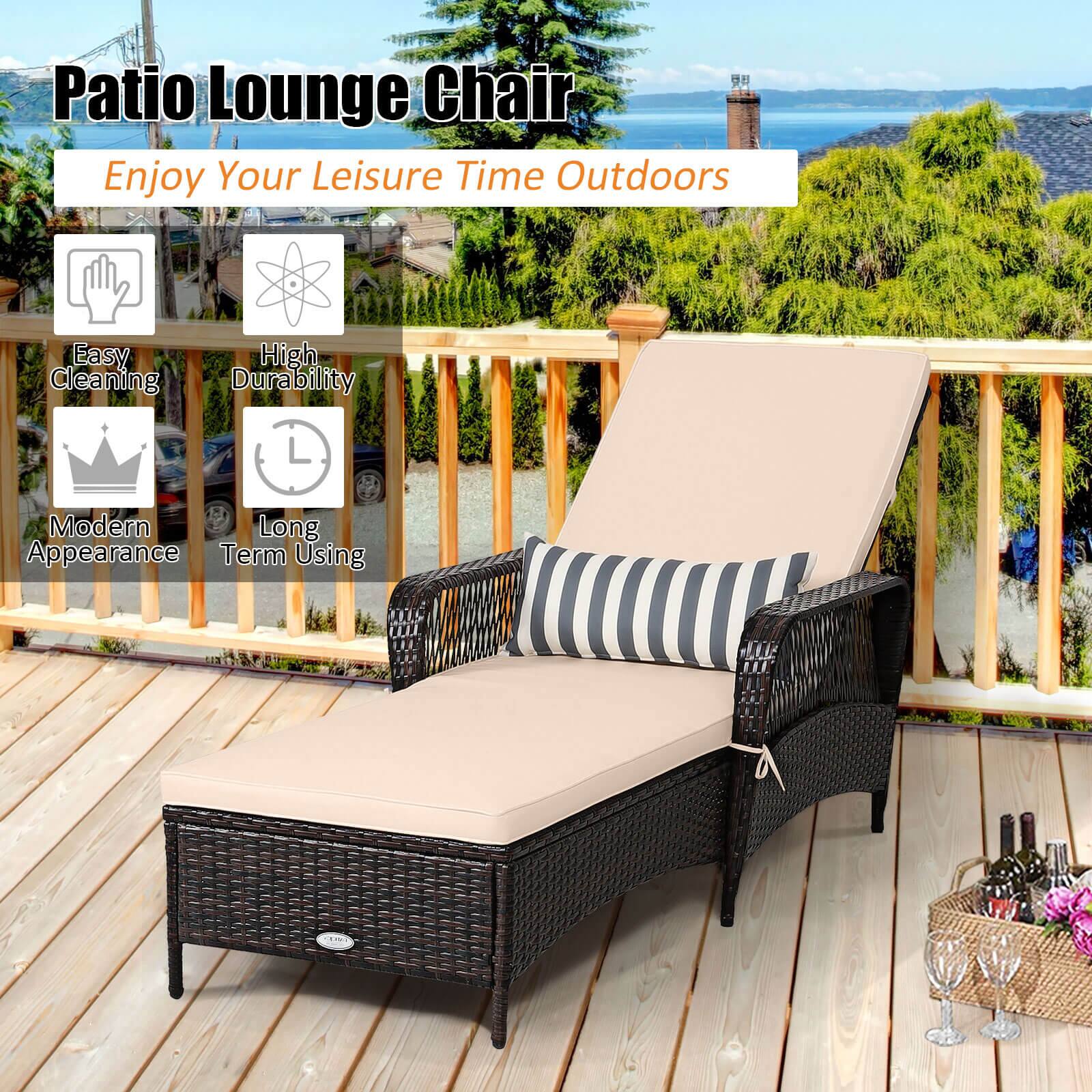 Patio Lounge Chair  
Enjoy Your Leisure Time Outdoors  

- Easy Cleaning  
- High Durability  
- Modern Appearance  
- Long Term Using