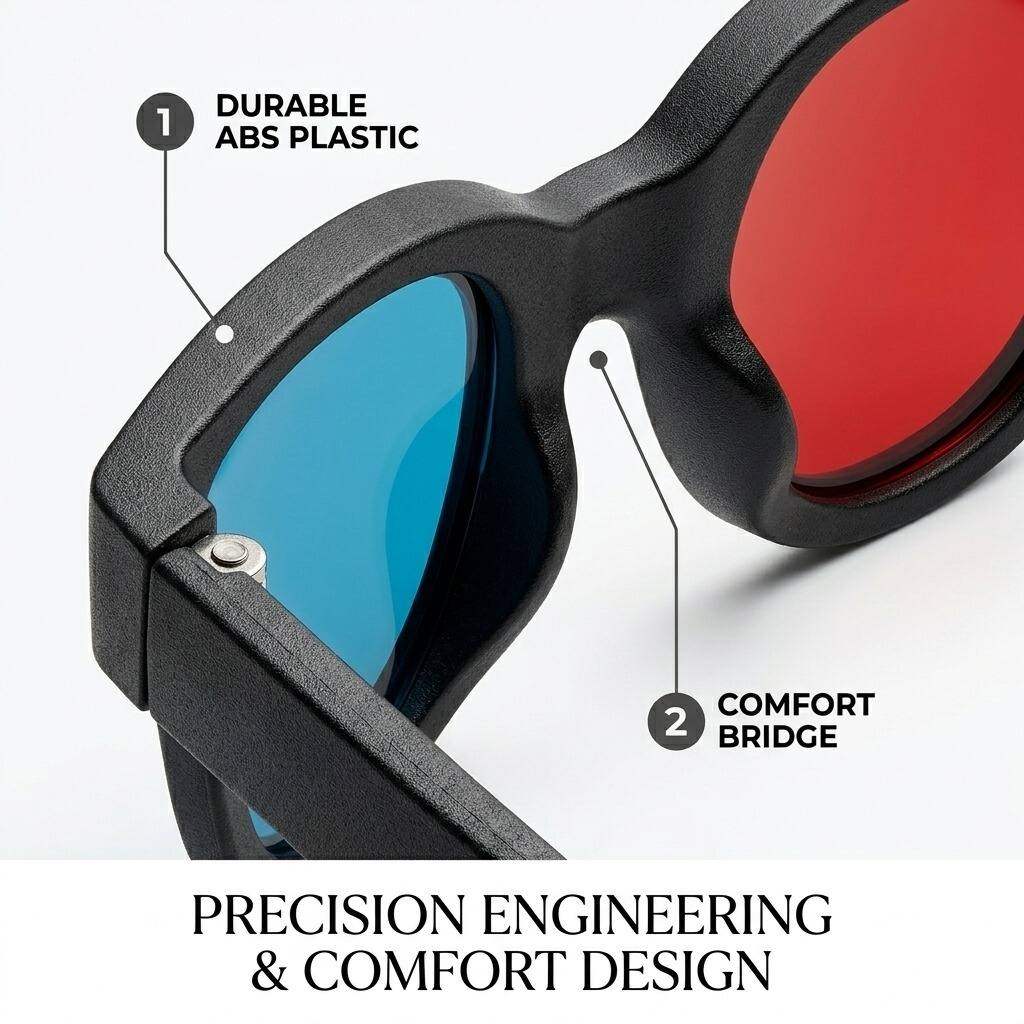 1. DURABLE ABS PLASTIC  
2. COMFORT BRIDGE  

PRECISION ENGINEERING & COMFORT DESIGN