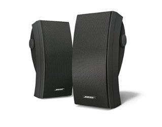 Bose - 251 Wall Mount Outdoor Environmental Speakers - Pair - Black - Front_Zoom
