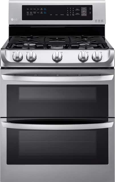 LG 6.9 Cu. Ft. Freestanding Double Oven Gas True Convection Range