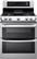 Front. LG - 6.9 Cu. Ft. Freestanding Double Oven Gas True Convection Range with EasyClean and UltraHeat Power Burner - Stainless steel.