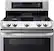 Alt View 2. LG - 6.9 Cu. Ft. Freestanding Double Oven Gas True Convection Range with EasyClean and UltraHeat Power Burner - Stainless steel.
