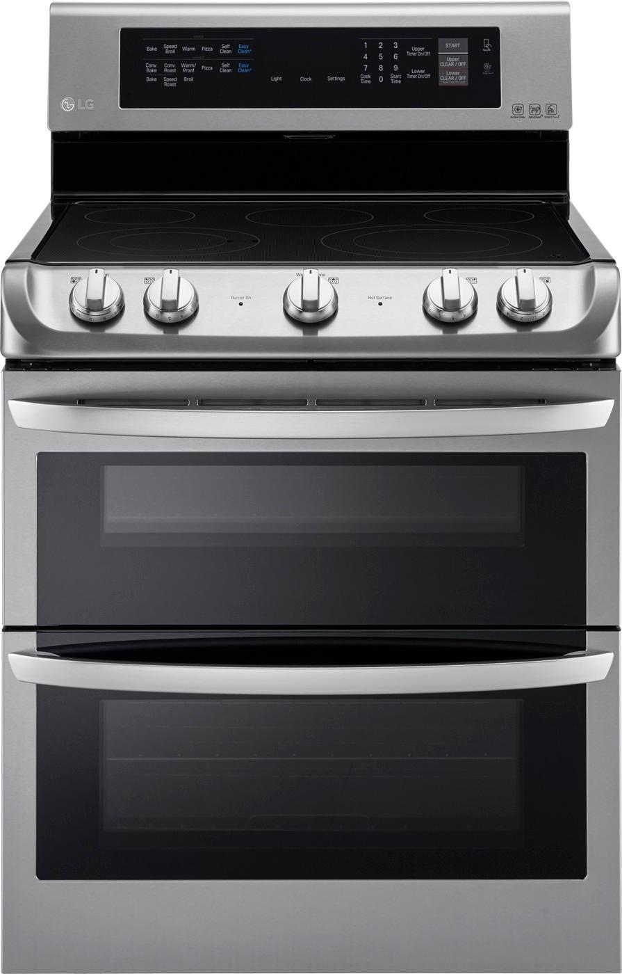 LG 7.3 Cu. Ft. Freestanding Double Oven Electric Range with EasyClean and  ProBake Convection Stainless Steel LDE4413ST - Best Buy