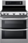 Front Zoom. LG - 7.3 Cu. Ft. Freestanding Double Oven Electric Range with EasyClean and ProBake Convection - Stainless Steel.